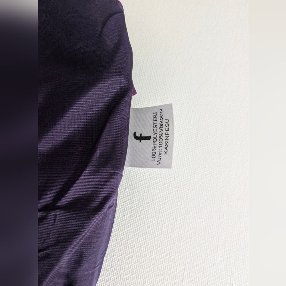 Fashion Finland One Shoulder Purple Long Maxi Dress Sz S Lined Prom Wedding Y2K - Picture 8 of 10